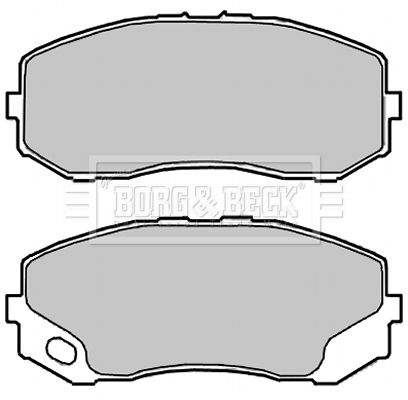 BORG & BECK Комплект тормозных колодок, дисковый тормоз BBP2314